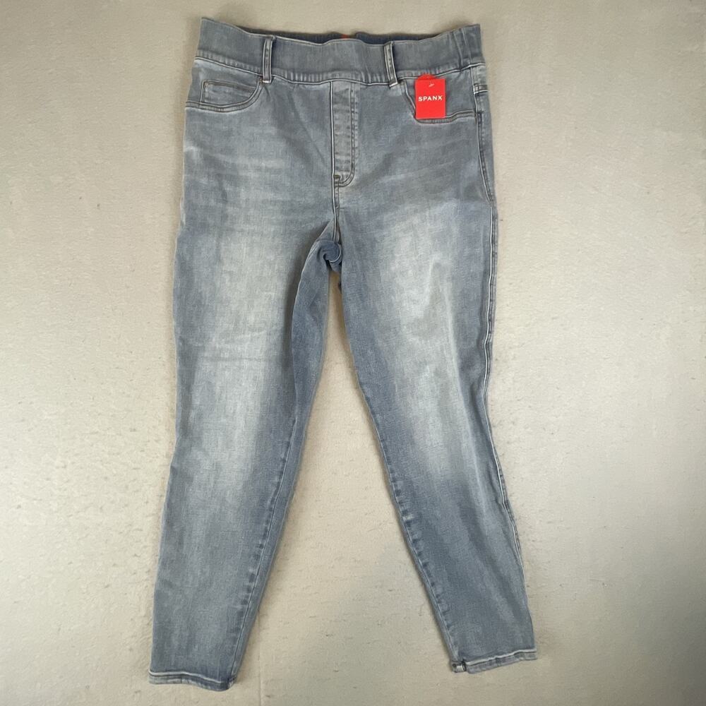 Spanx Pull On Womens Sz 1X Skinny Jeans Light Vintage Wash